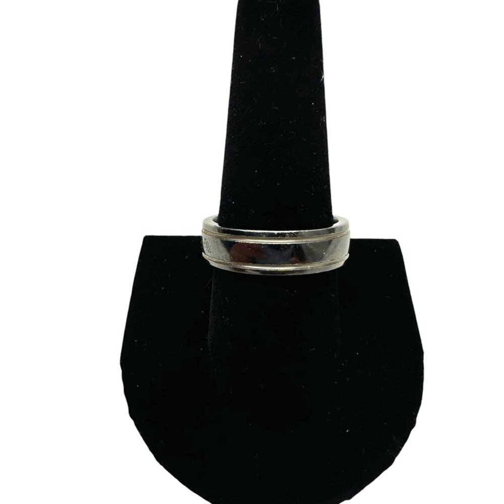Triton Black Titanium Band Ring